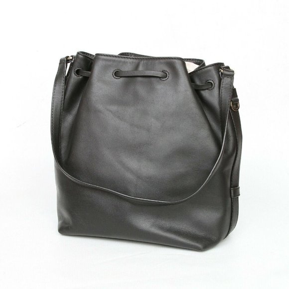 Kate Spade Black Leather Bucket Bag Purse Handbag Tassel Tie Madison Ave Collect - Picture 4 of 6